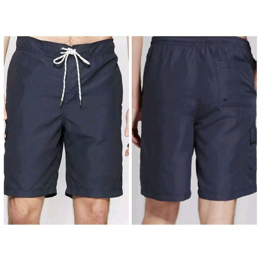 NWT Goodfellow & Co Mossimo Men's Board Short‎ Swim Trunks Navy Blue - Size XL